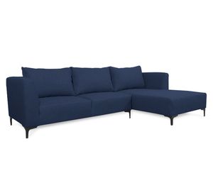 Seccional 3 cuerpos Suria chenille azul