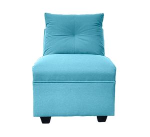 Butaca 1 cuerpo Mateo chenille PP turquesa