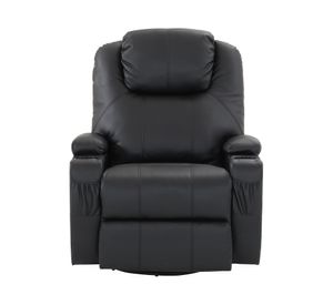 Bergere multifunción masaje Lhasa PU negro