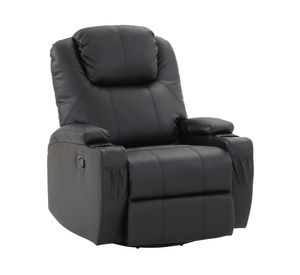 Bergere multifunción masaje Lhasa PU negro