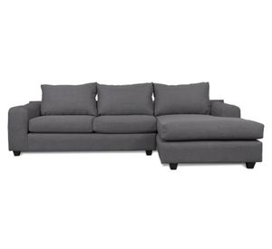 Seccional 3 cuerpos Kandra chenille gris