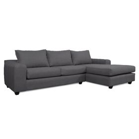 Seccional 3 cuerpos Kandra chenille gris