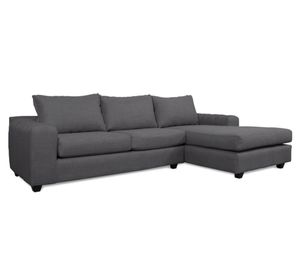 Seccional 3 cuerpos Kandra chenille gris