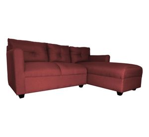 Seccional 3 cuerpos Mateo chenille rojo