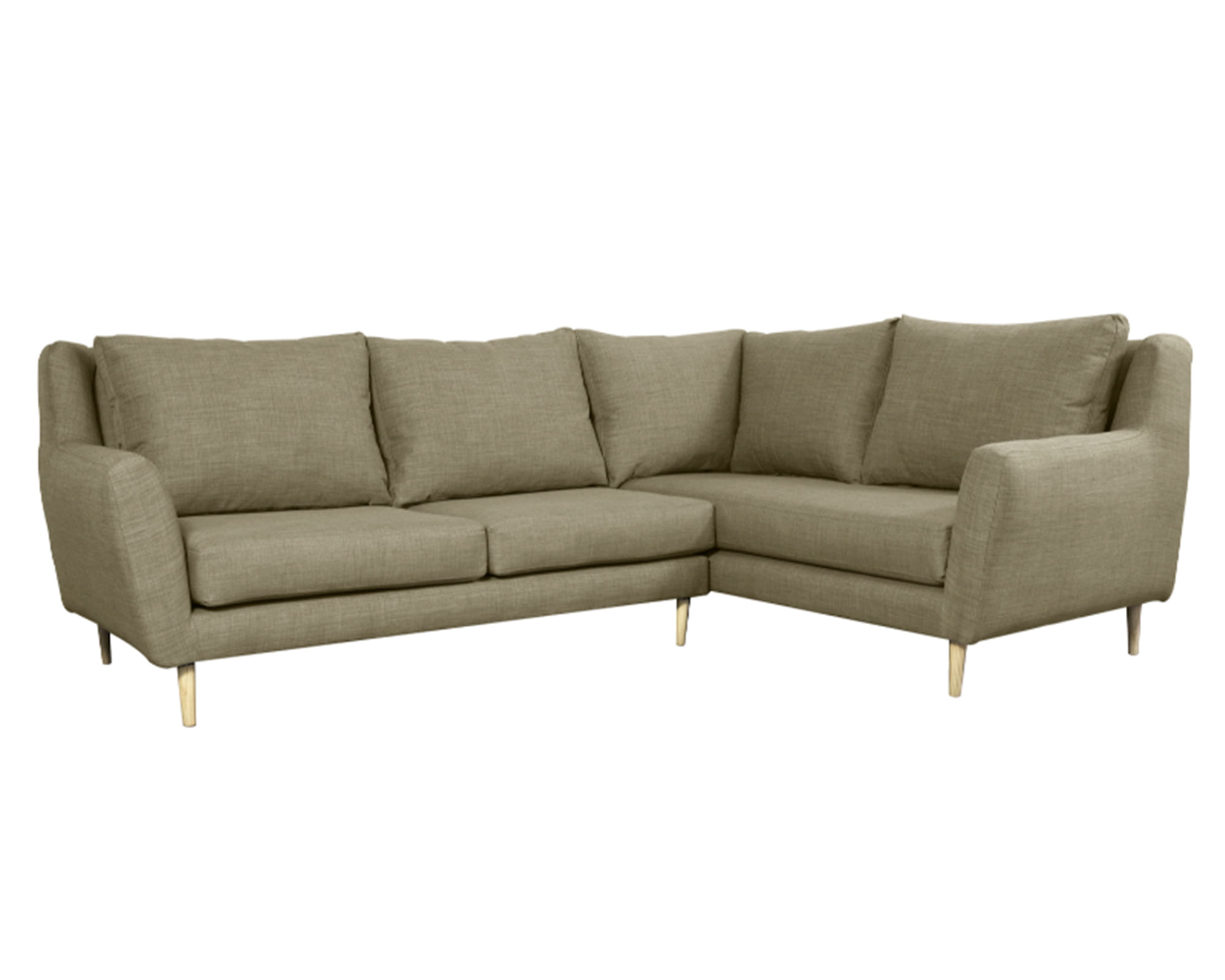 Sofás Home Seccional 3 cuerpos Lenora chenille beige