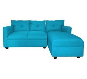 Seccional 3 cuerpos Mateo chenille turquesa