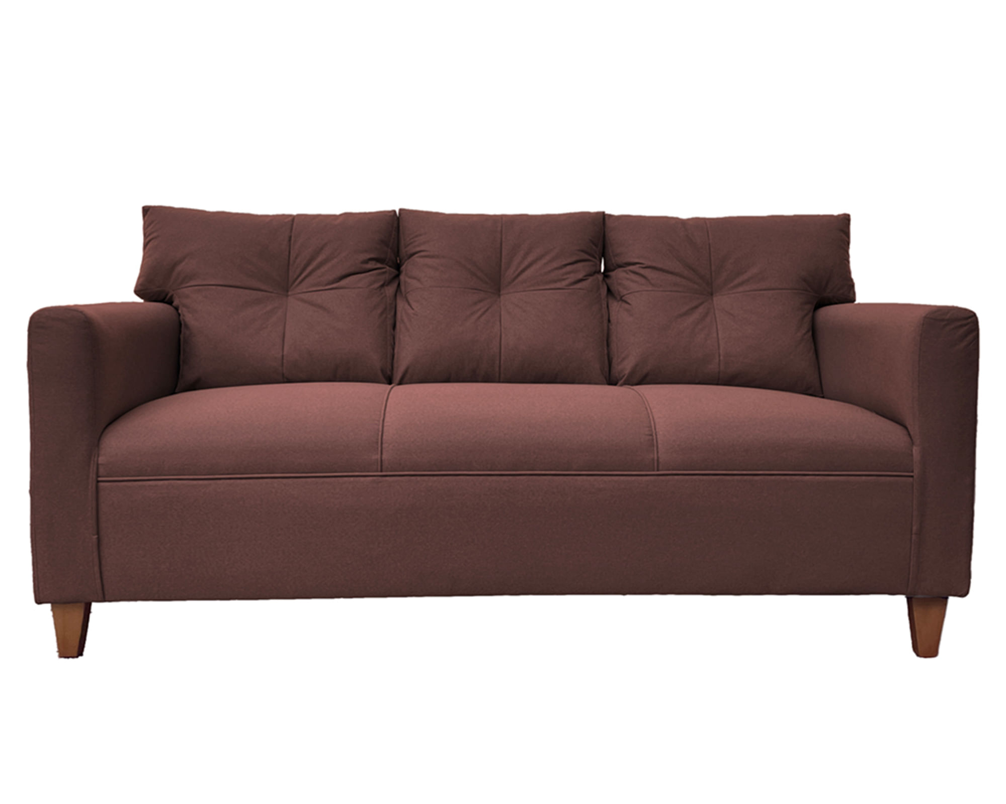 Sofás Home Sofá 3 cuerpos Mateo chenille café