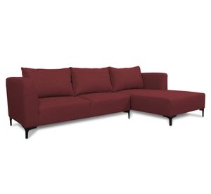 Seccional 3 cuerpos Suria chenille rojo