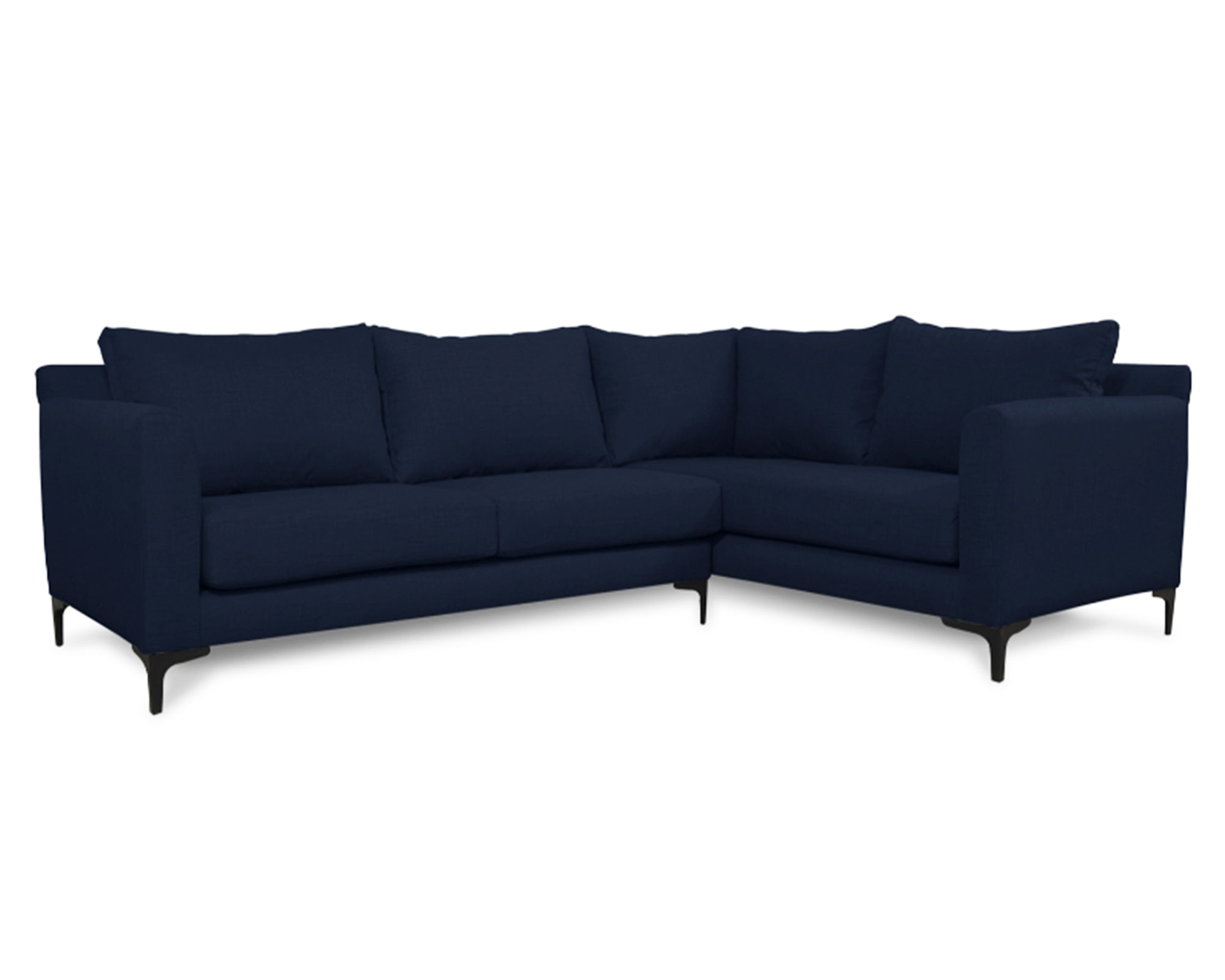 Sofás Home Seccional 3 cuerpos Alanna chenille azul