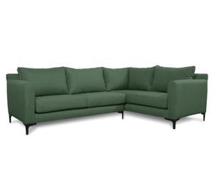 Seccional 3 cuerpos Alanna chenille verde