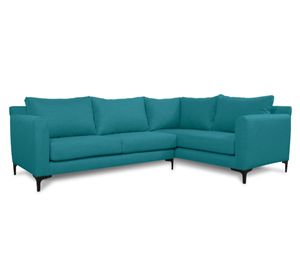 Seccional 3 cuerpos Alanna chenille turquesa