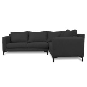 Seccional 3 cuerpos Alanna chenille grafito