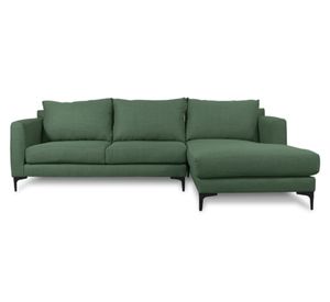 Seccional 3 cuerpos Kaile chenille verde