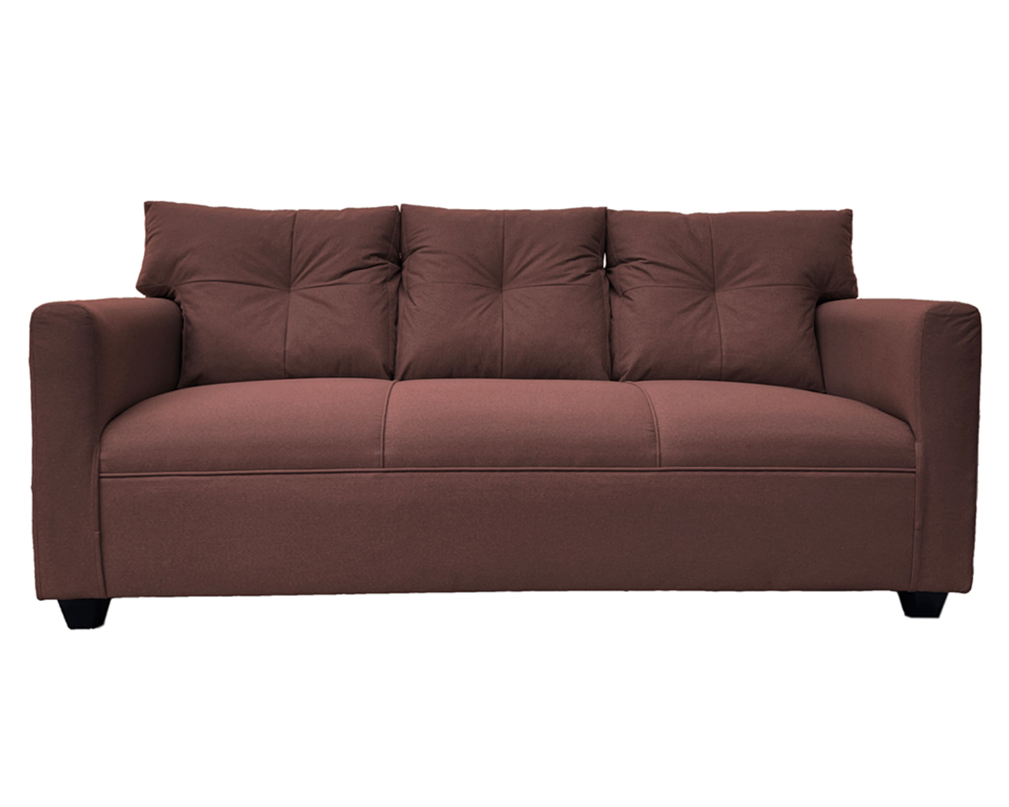Sofás Home Sofá 3 cuerpos Mateo chenille PP café
