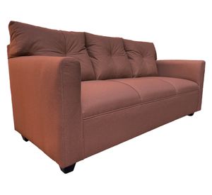 Sofá 3 cuerpos Mateo chenille PP café