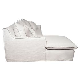 Seccional 3 cuerpos Palena lino blanco hueso