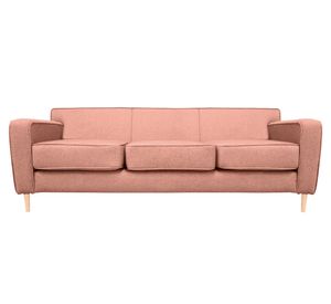 Sofá 3 cuerpos Lilen chenille palo rosa