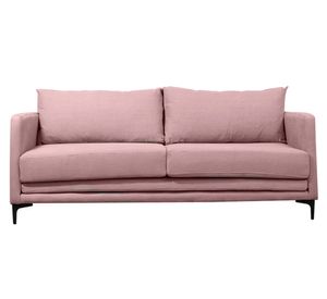 Sofá 3 cuerpos Bureo lino palo rosa