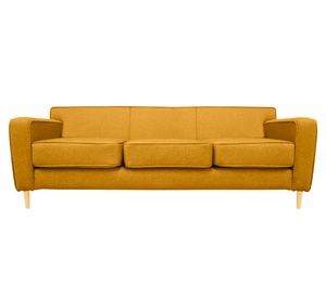 Sofá 3 cuerpos Lilen chenille ambarino