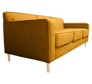 Sofá 3 cuerpos Lilen chenille ambarino