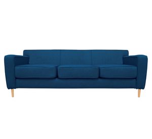 Sofá 3 cuerpos Lilen chenille azul