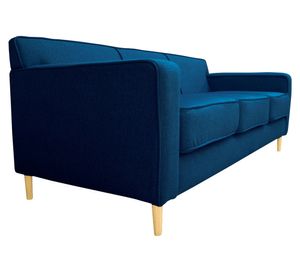 Sofá 3 cuerpos Lilen chenille azul