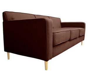 Sofá 3 cuerpos Lilen chenille café