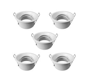 Foco LED embutido retraído GU10 1L blanco 5 unidades