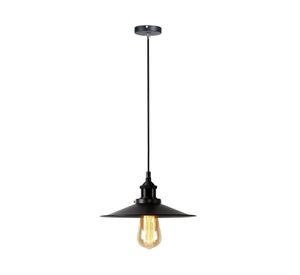 Lámpar colgar LED E27 1L vintage Sigis negro
