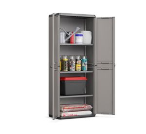Gabinete plástico multiuso cocina/lavadero Piú gris 166x39x68 cm