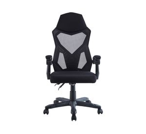 Silla gamer Ergonómica Pro Mesh negra 58x62x114-124 cm