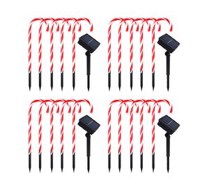 Estaca solar LED 1W 1L luz neutra Navideña rojo 20 unidades