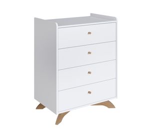 Cómoda Affeto blanco 4 cajones