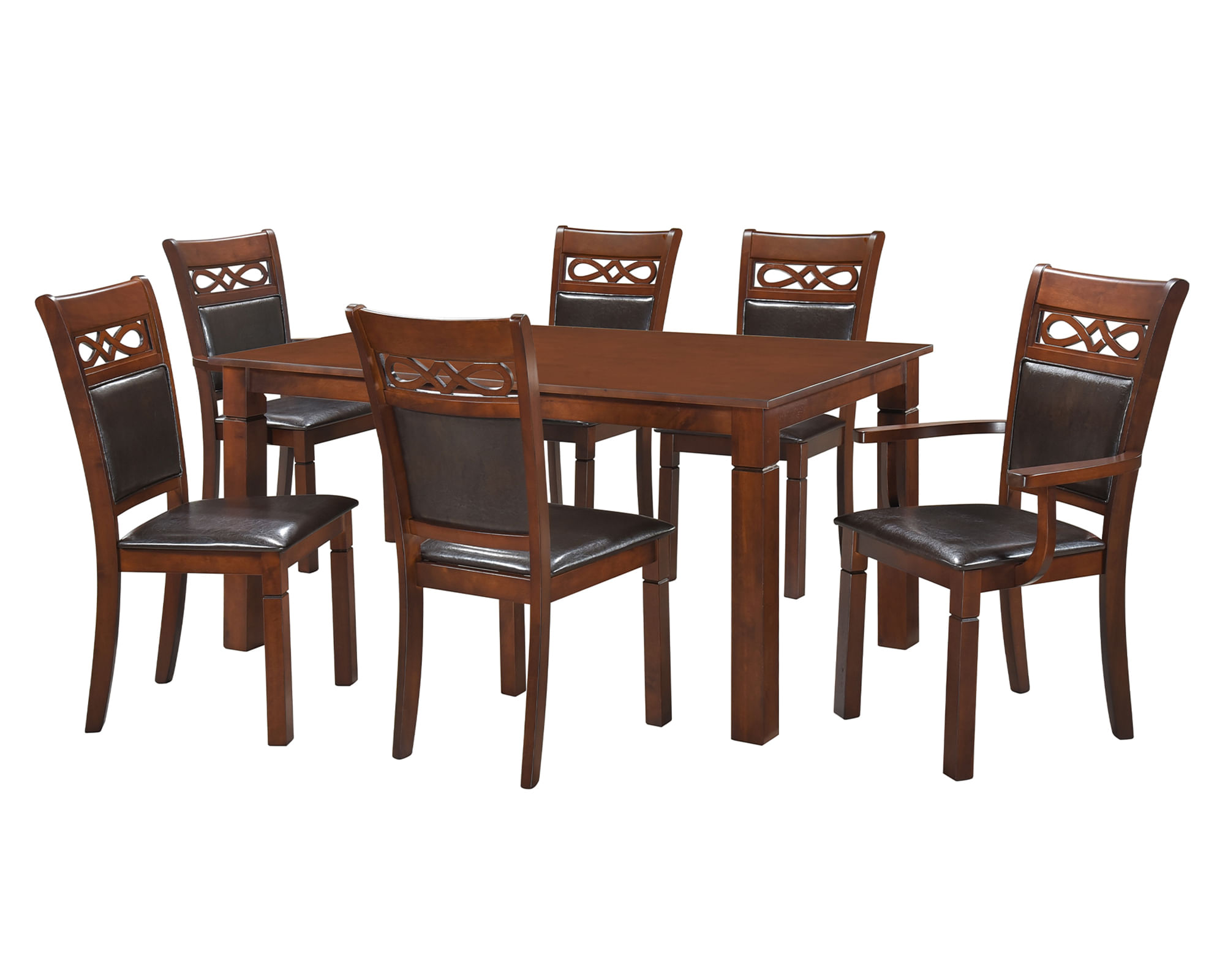 Zoy Home Comedor 4 sillas 2 sitiales Capri