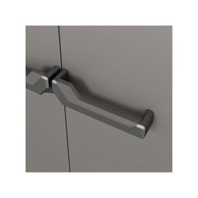 Gabinete plástico multiuso Piú gris 166x68x36 cm