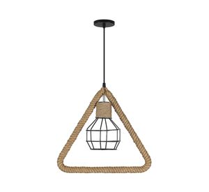Lámpara colgar E27 1L estilo Rústico triangulo