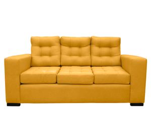 Sofá 3 cuerpos Antu chenille ambarino