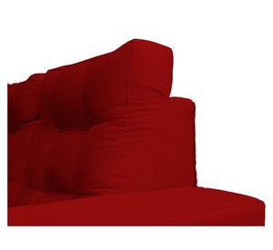 Sofá 3 cuerpos Antu tela rojo