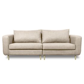 Sofá 3 cuerpos Bollen chenille beige