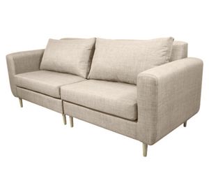 Sofá 3 cuerpos Bollen chenille beige