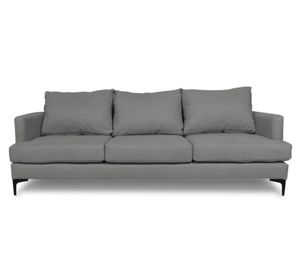 Sofá 3 cuerpos Aldara chenille gris