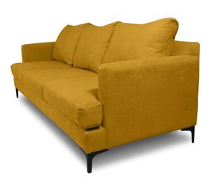 Sofá 3 cuerpos Aldara chenille ambarino