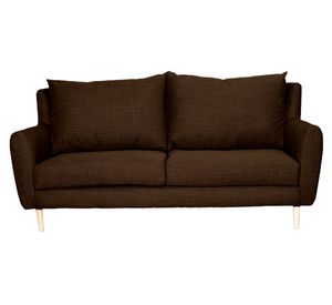 Sofá 2 cuerpos Lenora chenille cafe
