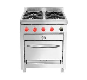 Cocina 4 quemadores acero gas licuado