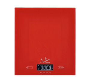 Balanza digital tactil 729R rojo 5 kg 19.5x2.5x20.5 cm