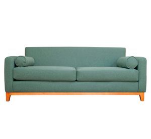 Sofá 2 cuerpos Meli chenille verde