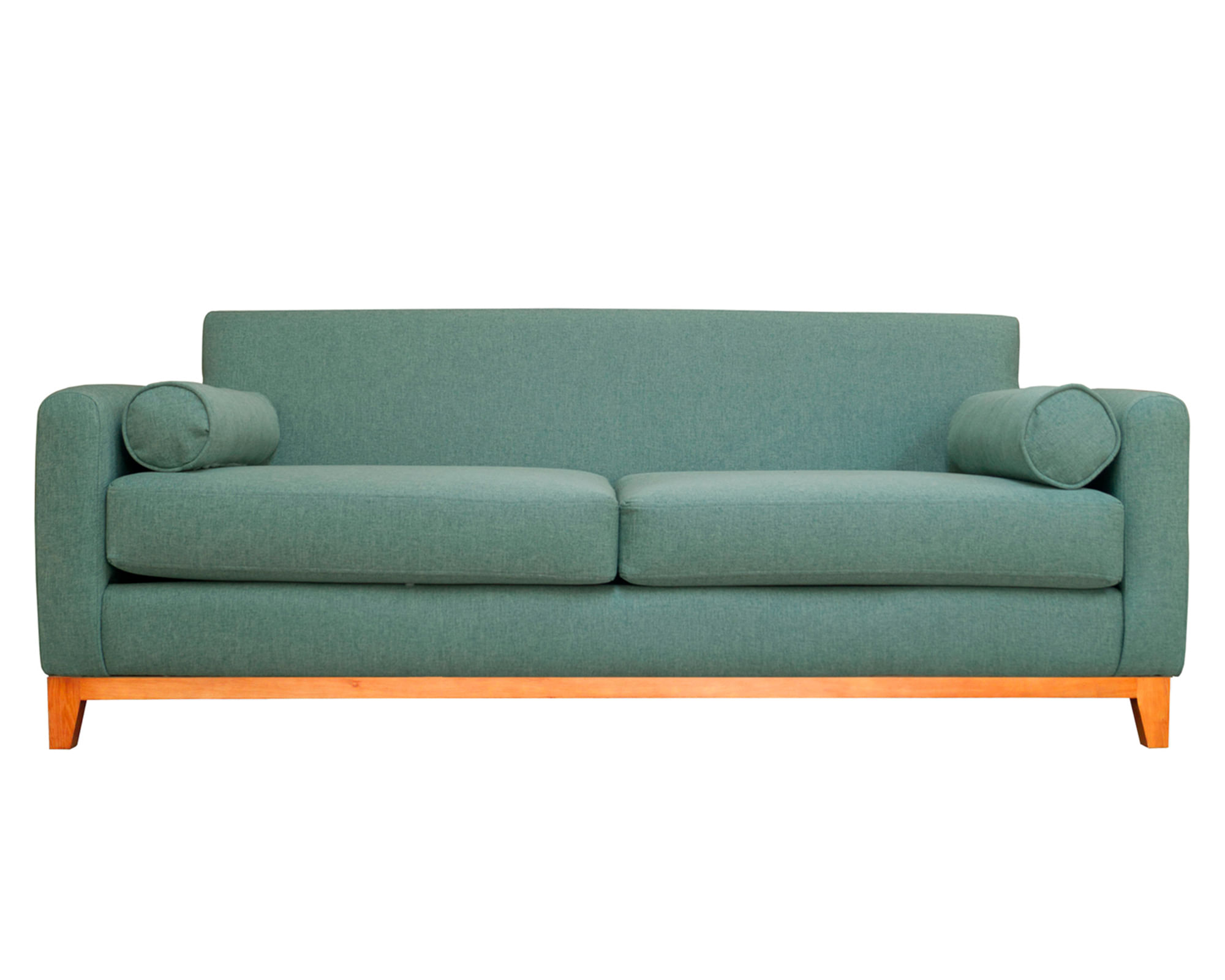Sofás Home Sofá 2 cuerpos Meli chenille verde