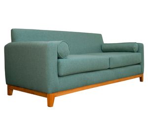 Sofá 2 cuerpos Meli chenille verde