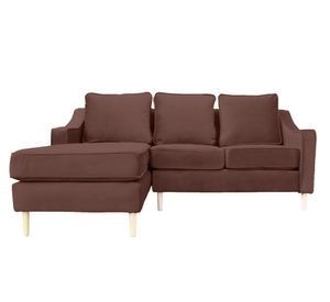 Seccional 3 cuerpos Barcelona felpa café