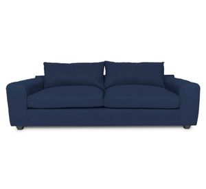 Sofá 2 cuerpos Briana chenille azul